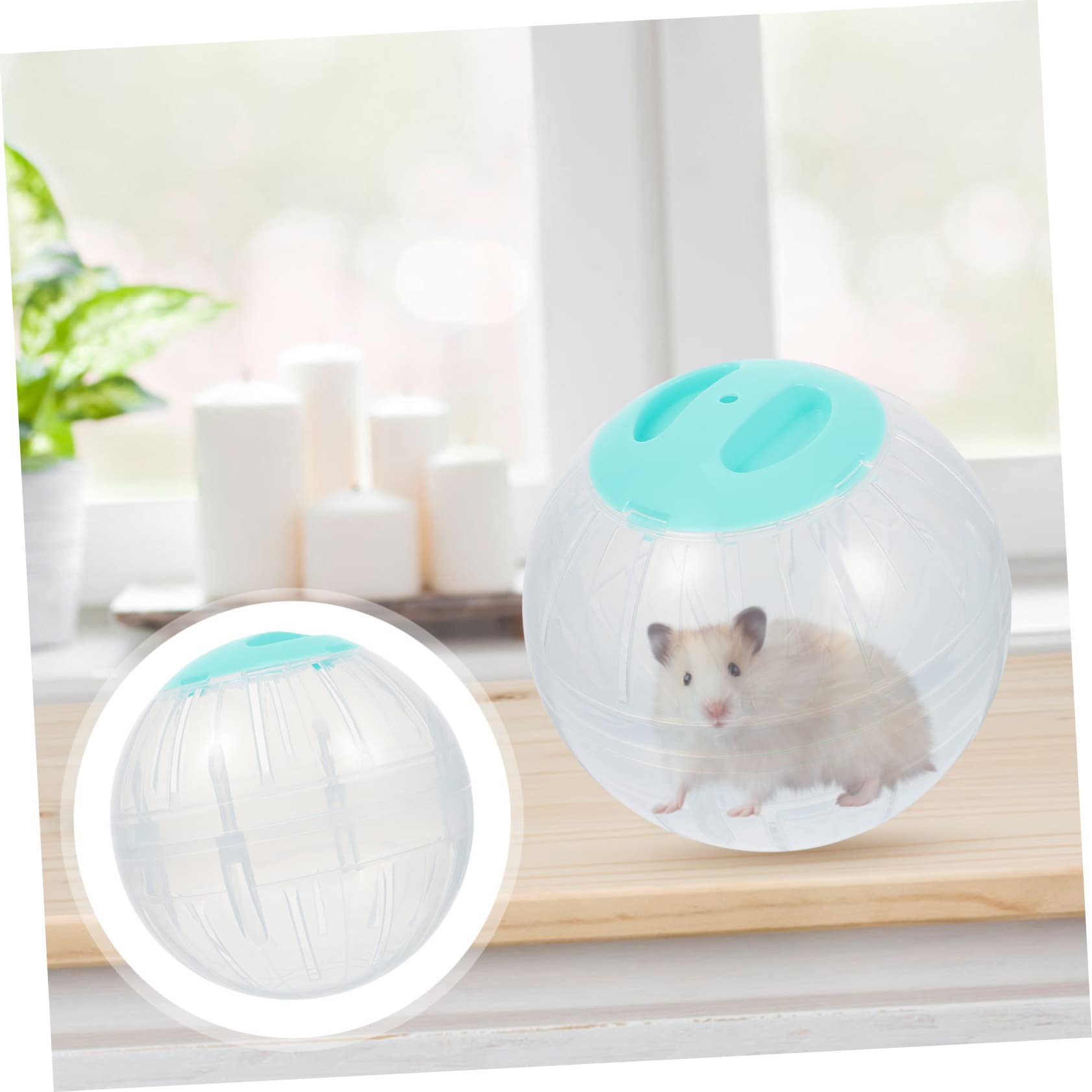 4stücke Hamster Trainingsbälle Transparente Große Laufkugeln Für Kleine Haustiere Spielzeug Für Hamster Und Igel Fördert Und Vermeidet Langeweile