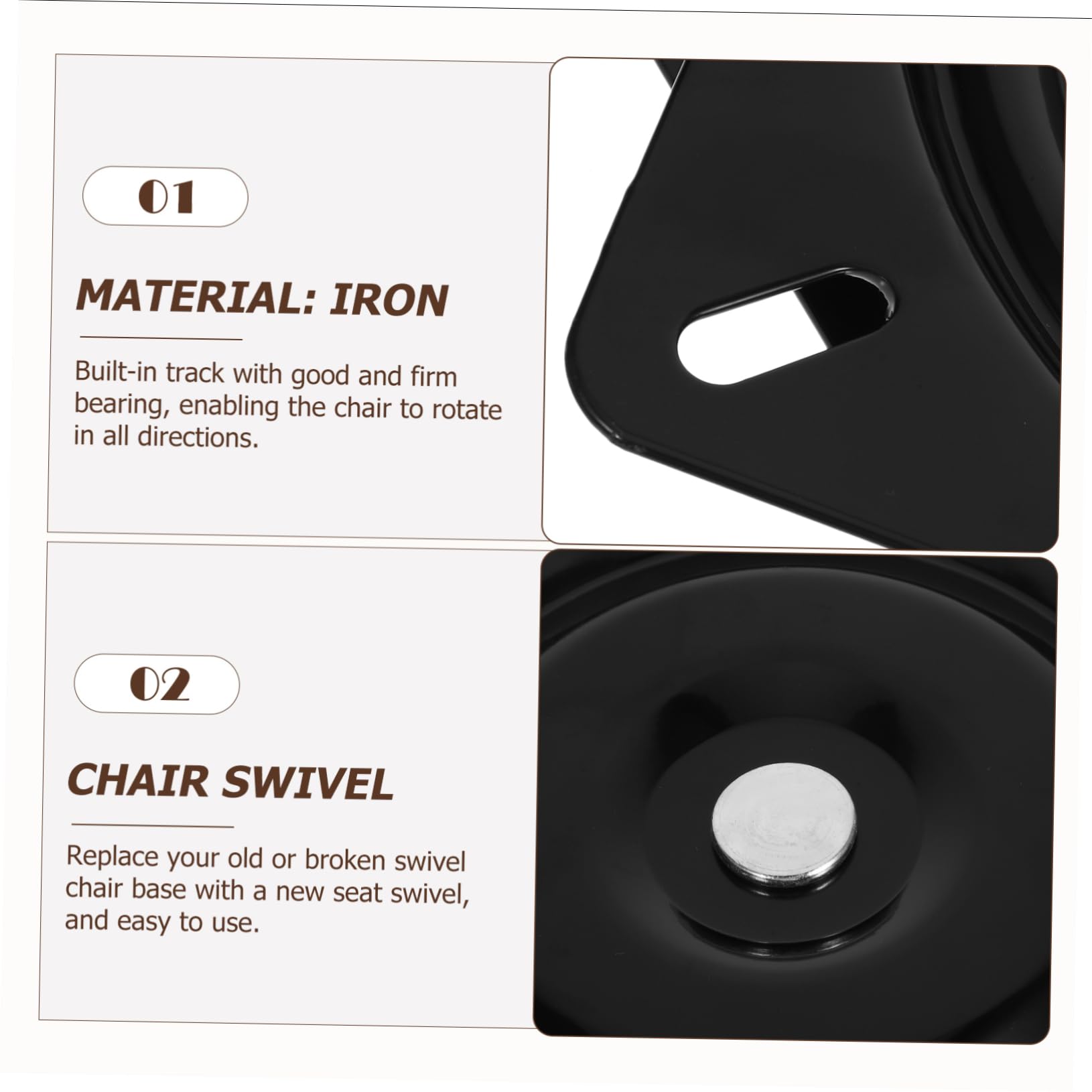 IMIKEYA Rotary Turntable Chair Swivel Base Replacement Bar Stool Swivel Recliner Chair Swivel Mechanism Bar Stool Swivel Mechanism Swivel Chair Base Barstool Top Replacement Seat Swivel