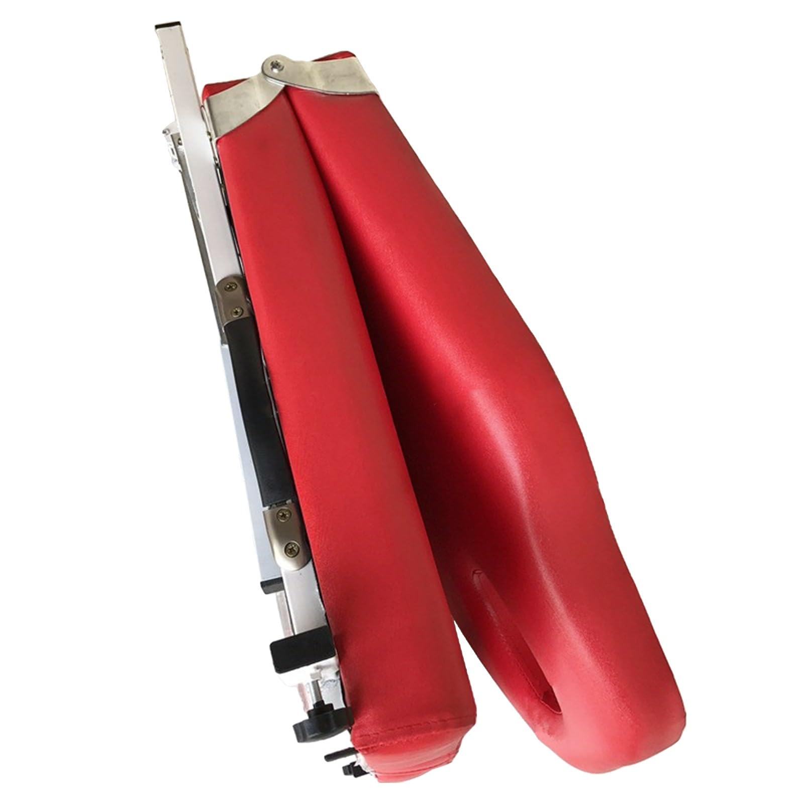 Klappbare Massageliege mit ergonomischer Kopfstütze, Tragbarer Klapp-Gynäkologie Operationsbett,Liefertisch Medizinischer privater Pflegestuhl red,125 * 65 * 70cm