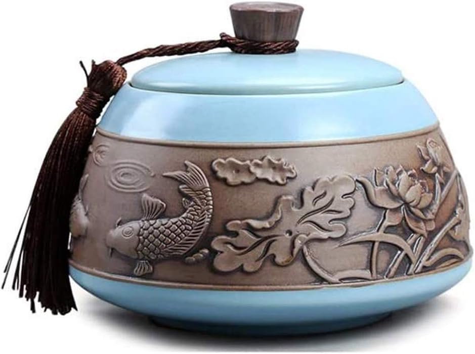 Small Ashes Canister Adult Funeral Box Ceramic Sealed -Proof Cremation ，a Amount of Human