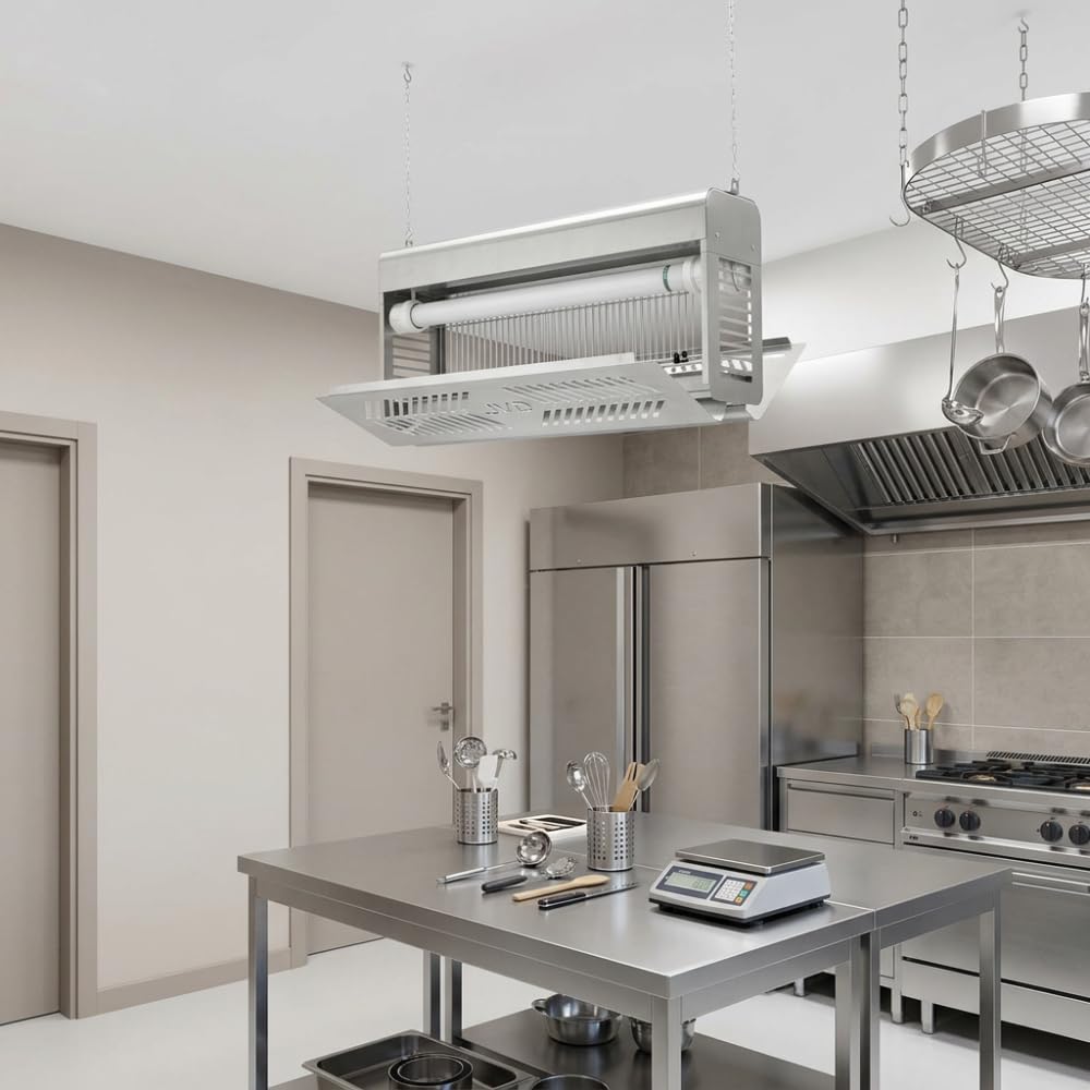 JVD Insektenvernichter elektrisch Industrie PRO IP54, 3700 V, 200 m², Bruchschutz-LED