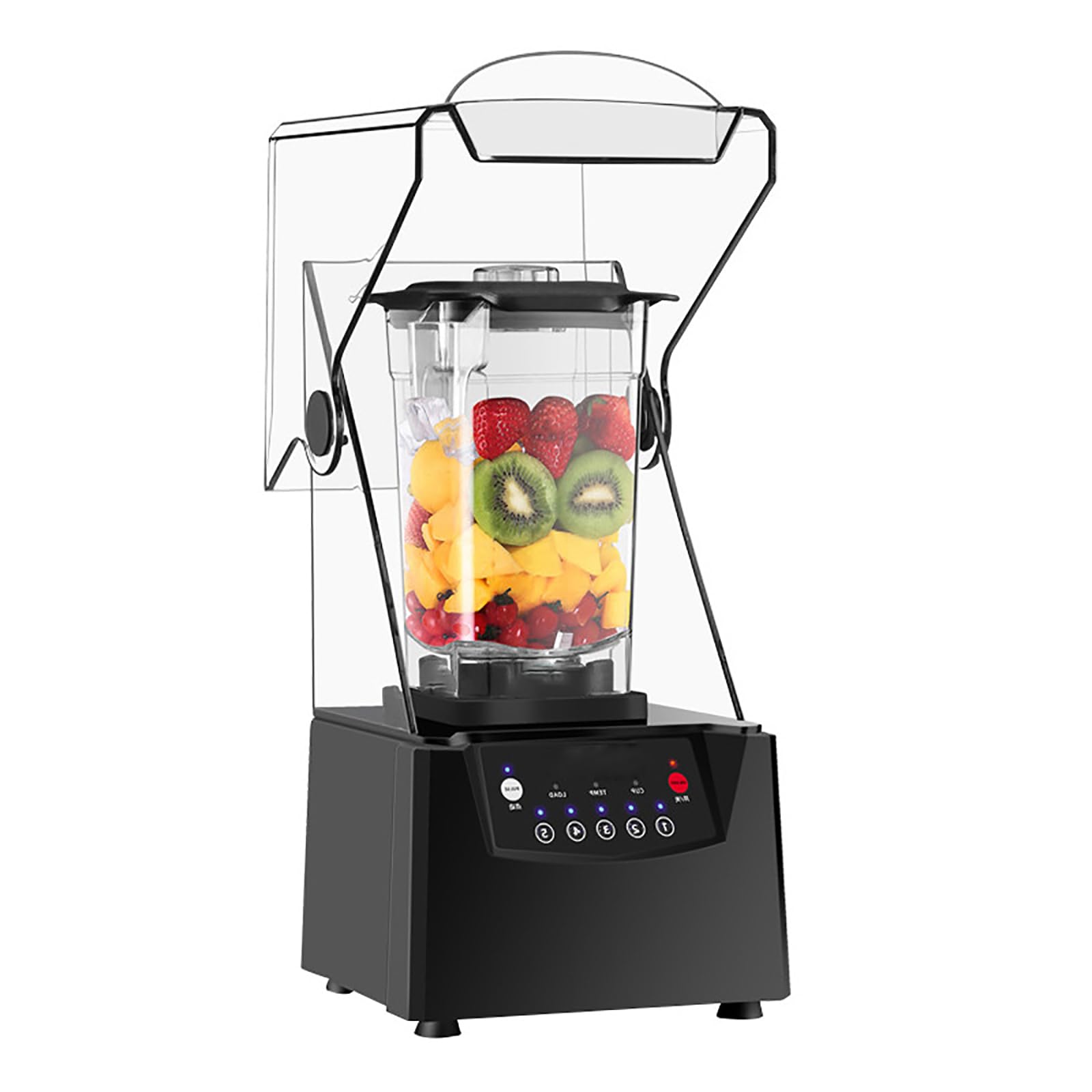 MIIKHI Wall Breaking Machine, 1800w Blender, Intelligent 5-Speed Touch Control, 6mm Thick Soundproof Cover, for Commercial Teahouse and Home Use