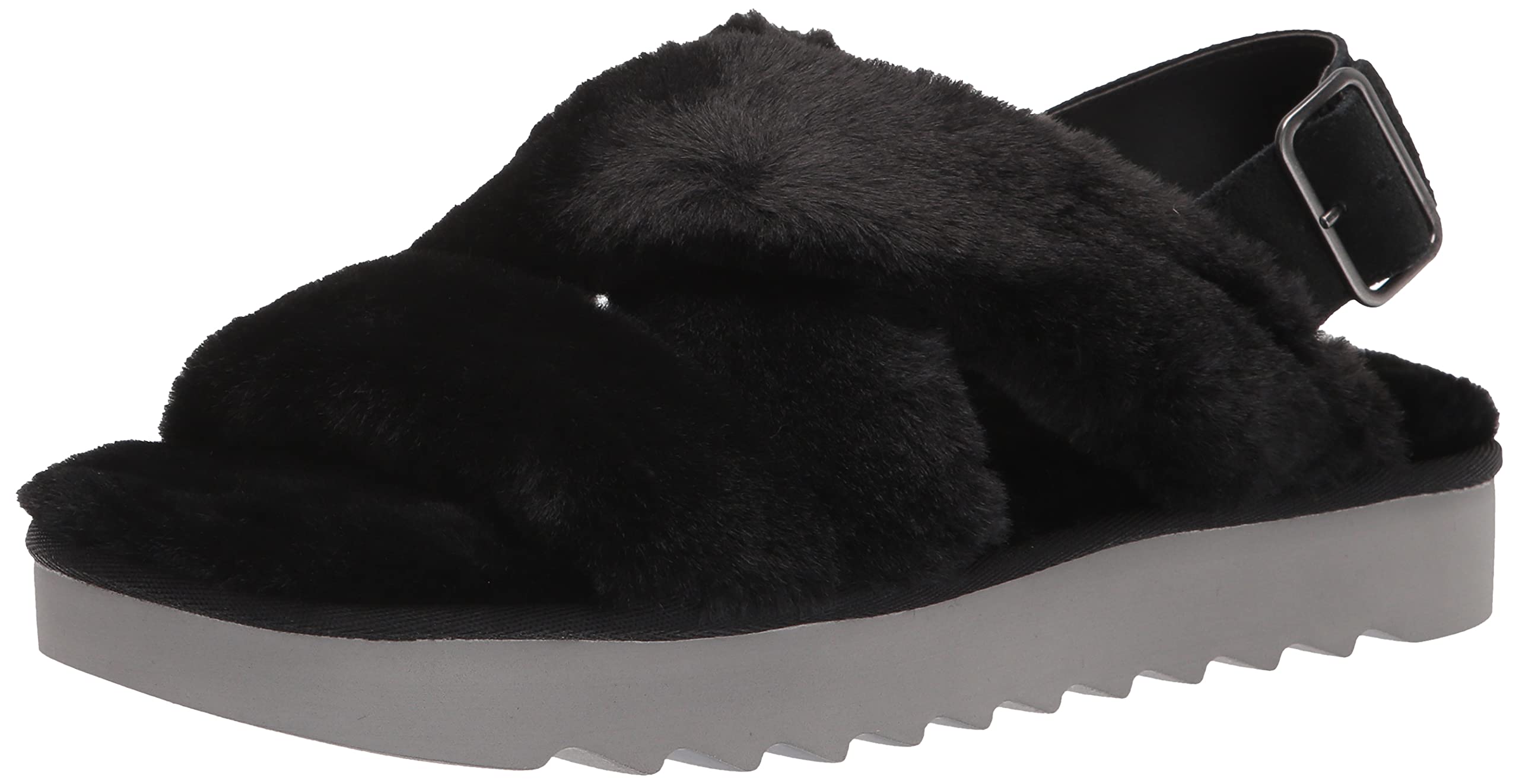 Koolaburra by UGG Womens Fuzz-ee Flat Sandal