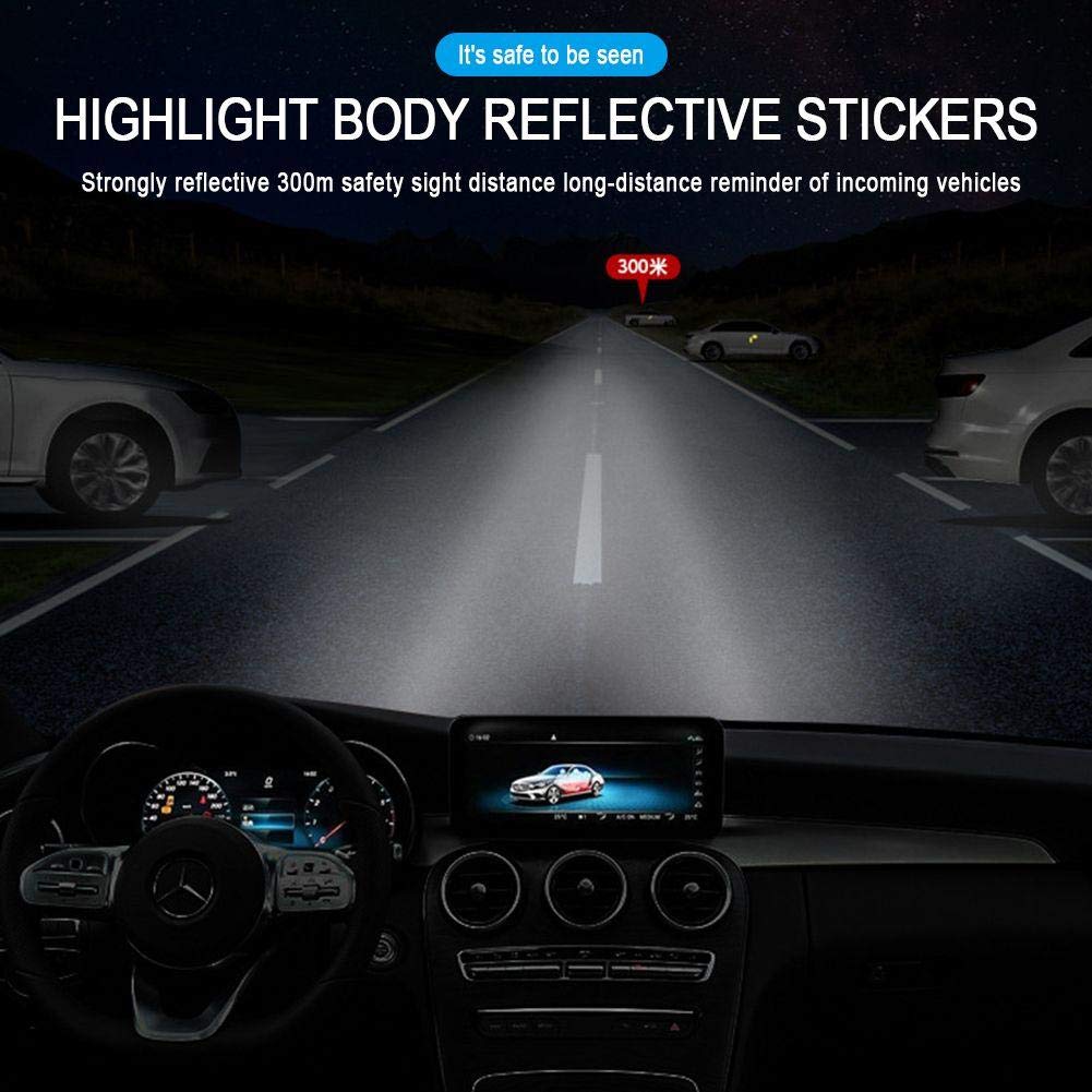 Ferianl Lot De 8 Autocollants 3D En Fibre De Carbone Pour Poignée