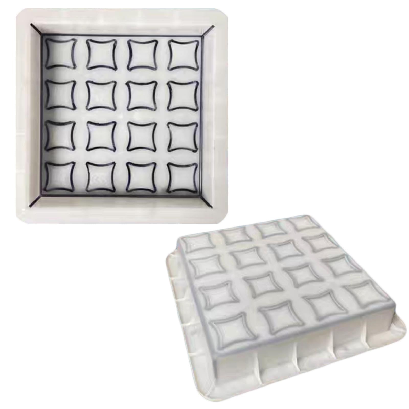 Moldes de cemento, 25 cm/9,8 pulgadas ×, 5 cm/2 Molde plástico reutilizable for hacer caminos jardín for piedras hormigón bricolaje, pasarelas y pavimentación patios
