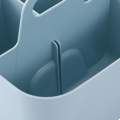 Miniatura 5 de Organizador de plástico apilable multiusos con asa, ideal para escritorio, maquillaje, dormitorio, suministros de arte para el aula y