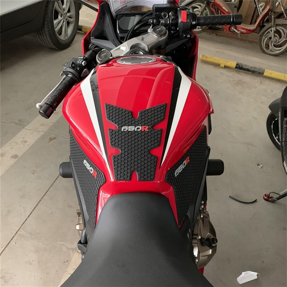 Adesivi Serbatoio Carburante Serbatoio Grip Pads per H&Onda CBR650R CB650R 2019 2020 2021 CBR 650 R CB 650r Protector Sticker Trazione Serbatoio Pad Laterale 3D (Color : 7)