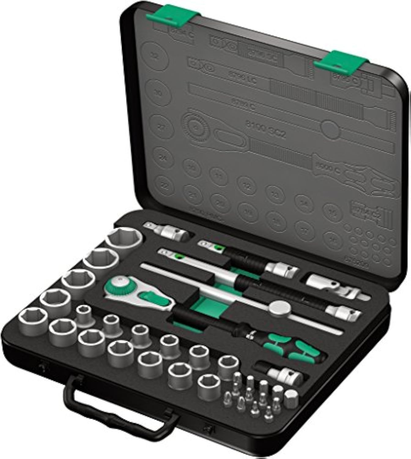 Wera 8100 SC 2 Zyklop Speed Ratchet Set, 37 Pieces