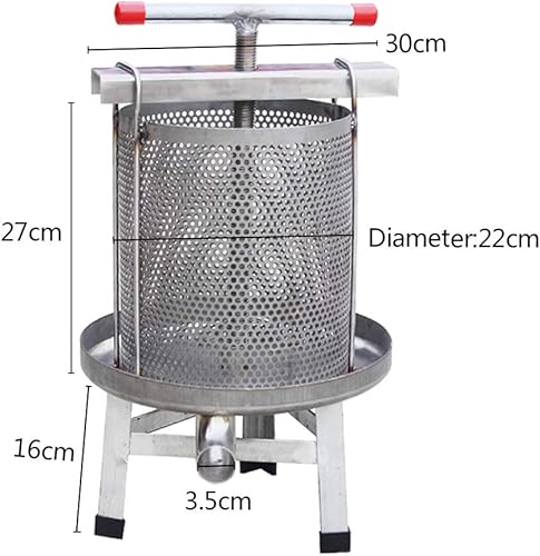 Miniatura 2 de NF Luoxun-LX - Prensador grande de miel de frutas de acero inoxidable, extractor de cera de abejas para exprimir jugo de verduras, leche de nuez de