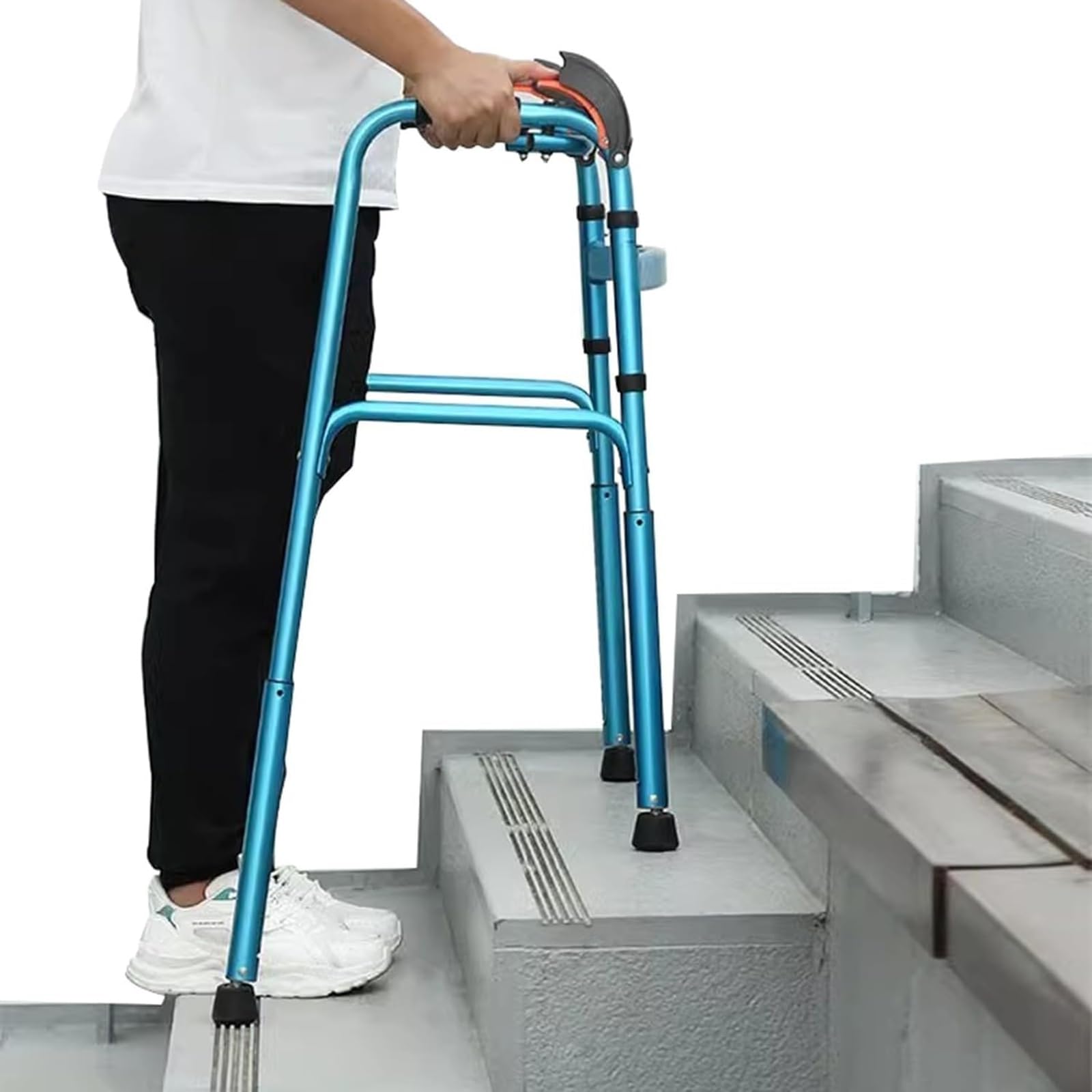 Andador Sin Ruedas, Andador Estándar para Subir Escaleras, Andador Plegable, Ayuda para La Movilidad, Elevador De Escaleras, Andador Ligero, para Personas Mayores
