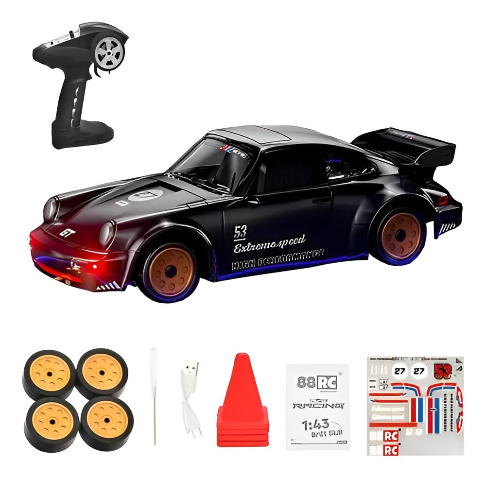 Bestie toys Mini RC Drift Car with Gyro, 1/43 Scale Remote Control - Image 1