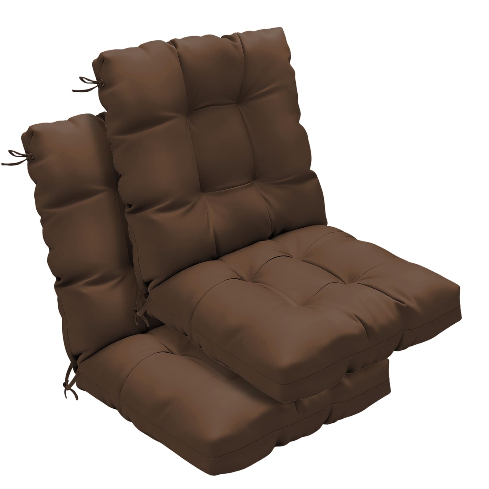 Photo 1 of zanwu hwyd Outdoor Chair Cushions, Set of 2, Brown