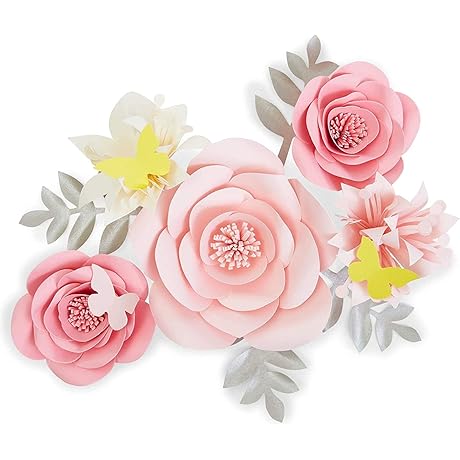 Farmlyn Creek 3D Paper Flowers - Vibrant Wall Décor for Home Improvement