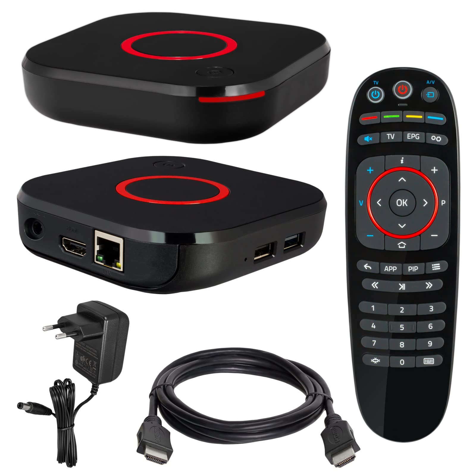 MAG 544w3 Original Infomir & hb-digital 4K Set Top Box Multimedia Player Internet TV Receiver UHD 60FPS 2160p@60 FPS HDMI 2.1 4K e supporto HEVC USB 3.0 4X ARM Cortex-A35 + cavo HDMI