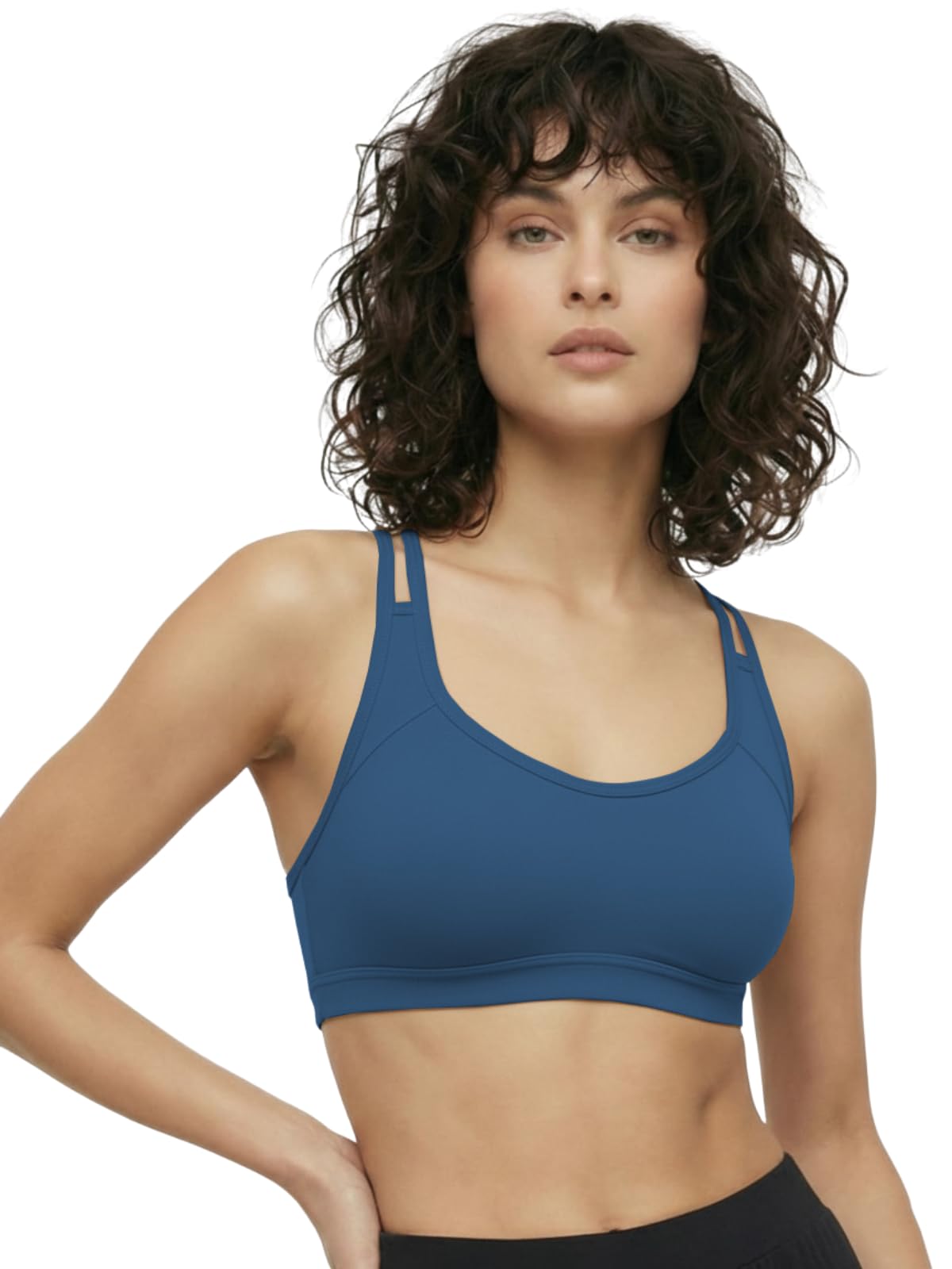 GRECIILOOKS Women Sports Bra for Women Non Padded Activewear for Gym & Cross Back Workout Bras-picture-36