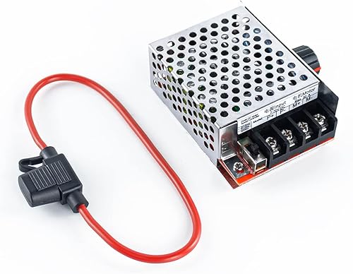 Miniatura 7 de Controlador de velocidad del motor de CC PWM DC 7-70V 30A 12V 24V 36V 48V con fusible de 30 amperios