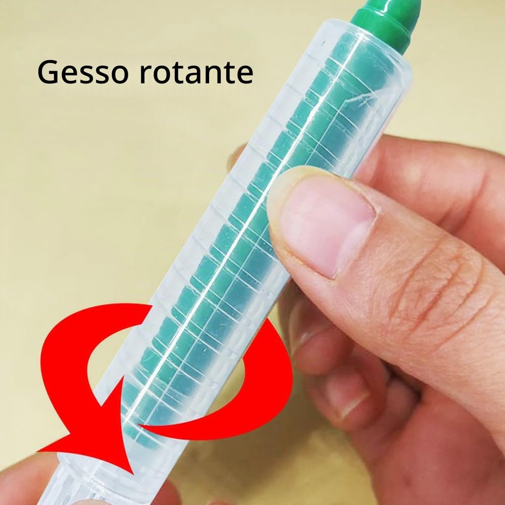 12 Pezzi Gesso Senza Polvere per Bambini Gessetti Lavabile Non Tossico Gesso Colorati Con Supporto per Scuola Ufficio Studio Disegnare Scrivere