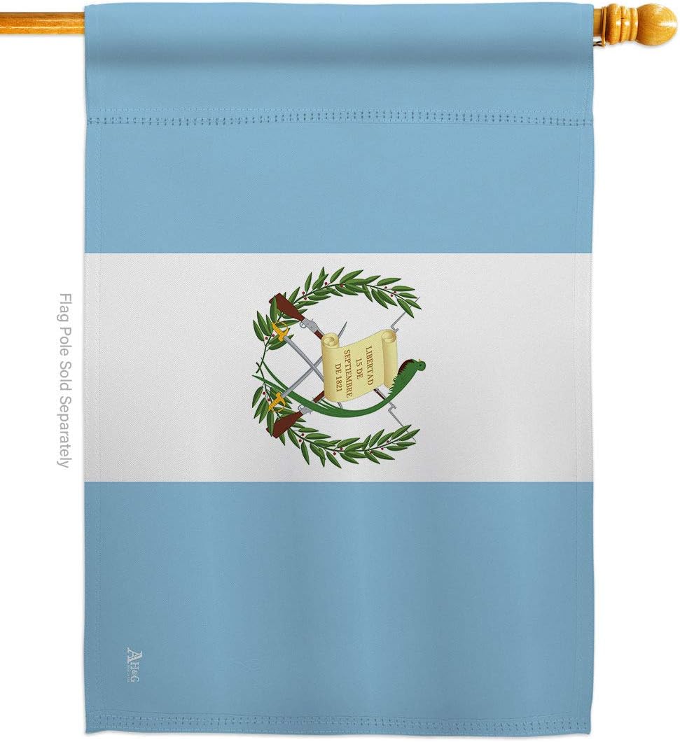 Guatemala House Flag Regional Nationality Nation International World Country Particular Area Small Decorative Gift Yard Banner Made In USA 28 X 40