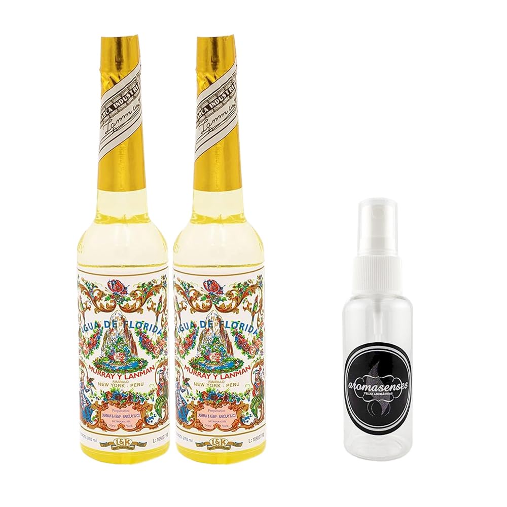 Pack 2 Unidades Agua Florida 270 ml 100% Original Perú Amarilla