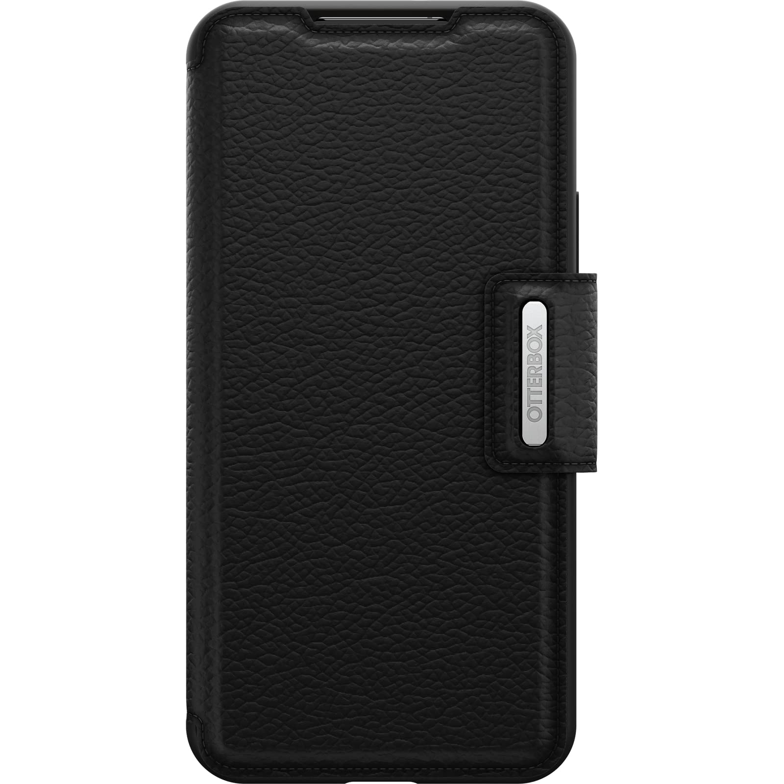 OtterBox Cover per Samsung Galaxy S22+ Strada, resistente a shock e cadute, vero cuoio, 2 slot carte di credito, testata 3x vs norme MIL-STD 810G, Nero
