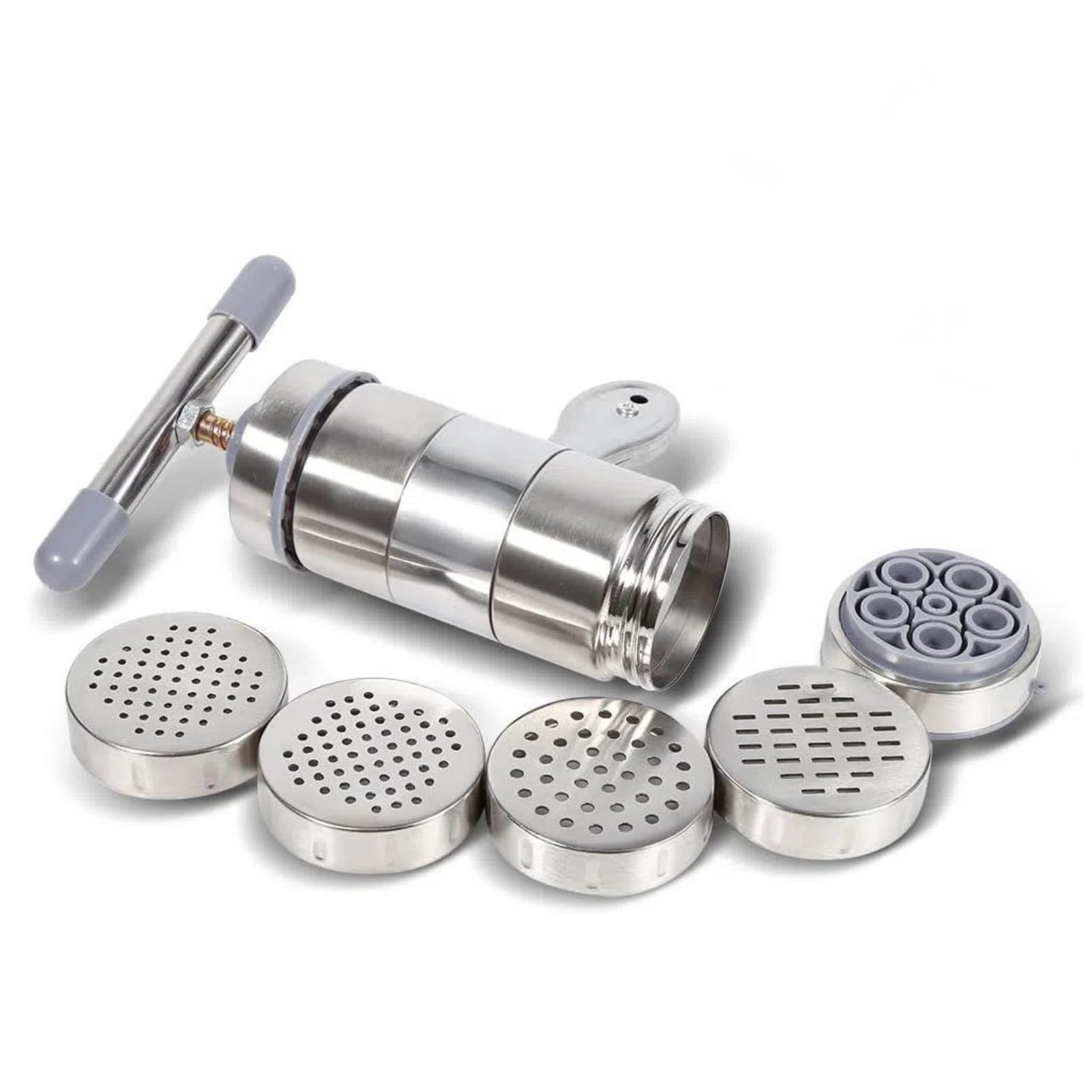 Passatelli, Macchina per la Pasta in Acciaio Noddle Macchina per la Pasta Elettrica Spremiagrumi Macchina per Fare la Pressione 1pc Portatile Azionamento Manuale Inossidabile