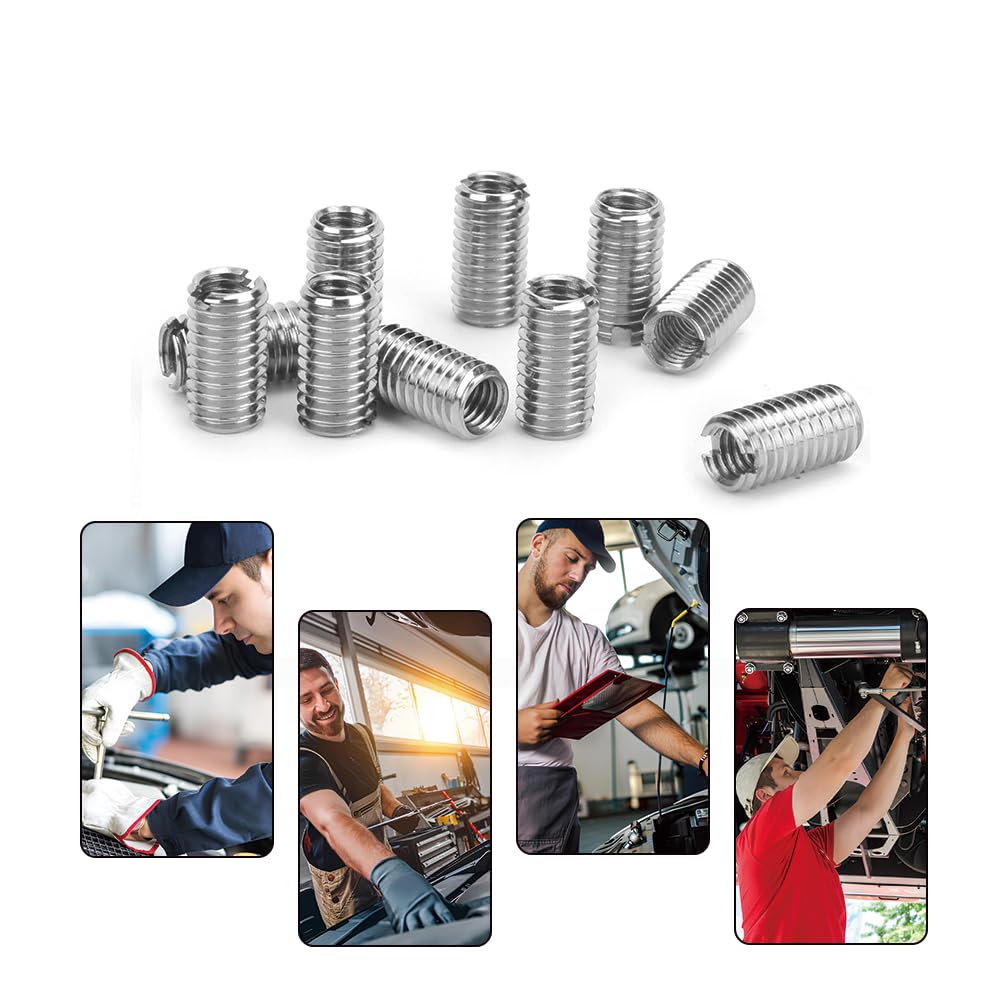 10 Inserti Filettati M8 A M6 In Acciaio Inox - Set Per Riduzione Filettatura - Foto 4