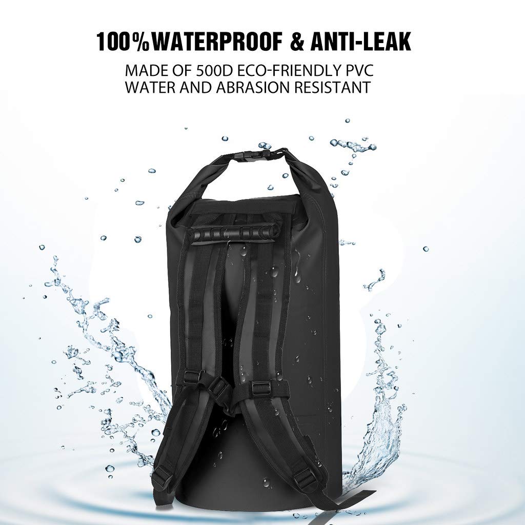 Unigear Borsa Impermeabile (2L/5L/10L/20L/30L/40L/55L) per Attività all'Aria Aperta e Sport Acquatici, Campeggio, Kayak, Pesca, con Custodia Impermeabile per Cellulare