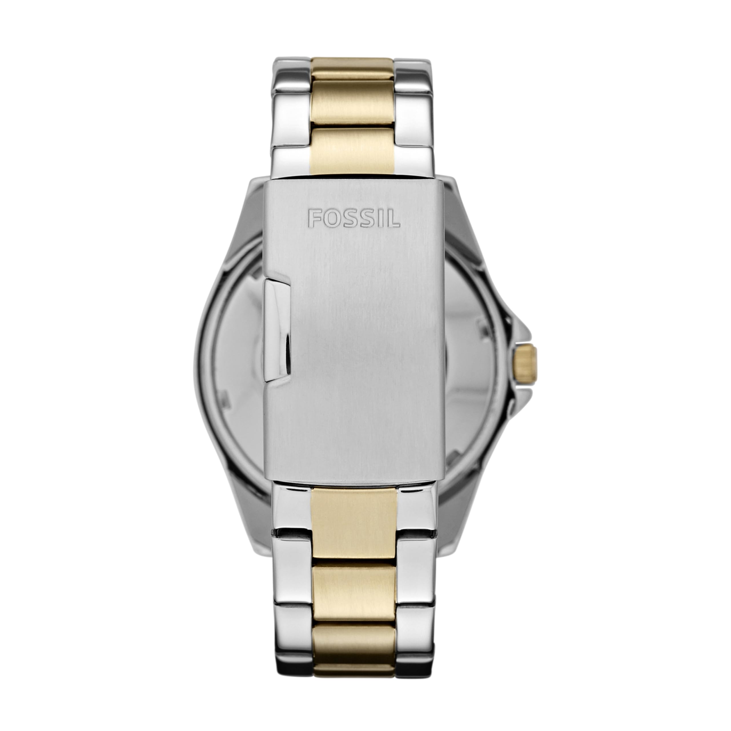 Image secondaire de Fossil Montre pour femmes Riley, mouvement quartz multifonctions, 38mm 2T Boîtier en acier inoxydable argenté/doré avec bracelet