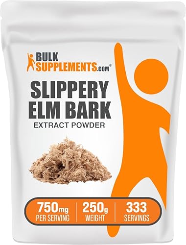 Miniatura 1 de BulkSupplements. com Polvo de extracto de corteza de olmo resbaladizo, Ulmus Rubra, suplemento de olmo resbaladizo, polvo de olmo resbaladizo, sin