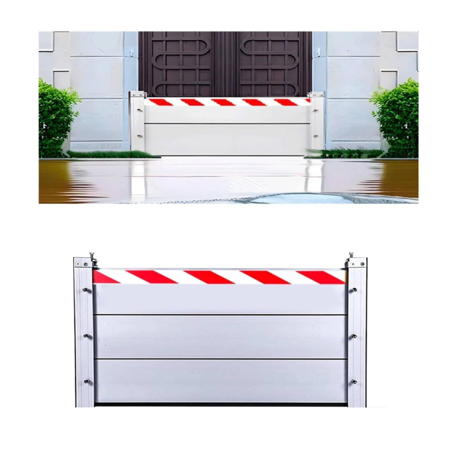 Barrière anti-inondation de garage 105 cm : solution amovible contre les crues