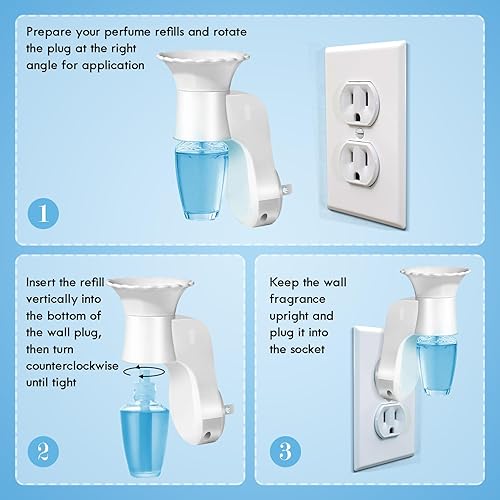 Miniatura 5 de FIRIK WallFlower - Enchufe de fragancia de pared compatible con recambios de flores de pared de Bath and Body Works, certificado ETL, accesorios de