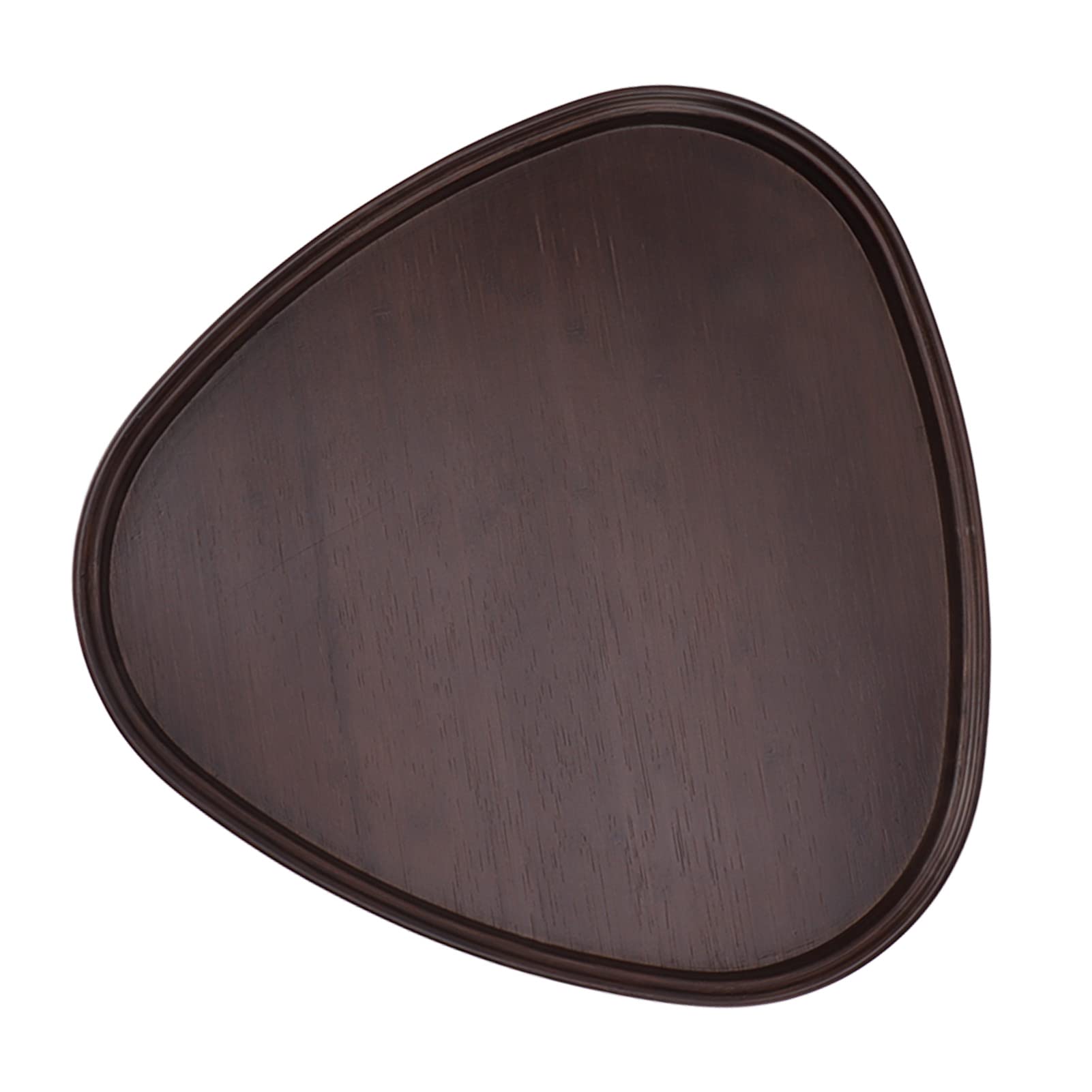 SIXRUN Vassoio da Portata in Legno, Vassoio da tè Triangolare in Legno per Snack e Bevande Al caffè, Materiale Facile da Pulire, Elegante Organizer da Tavolo per l'uso del Tavolo da Pranzo (Grande)
