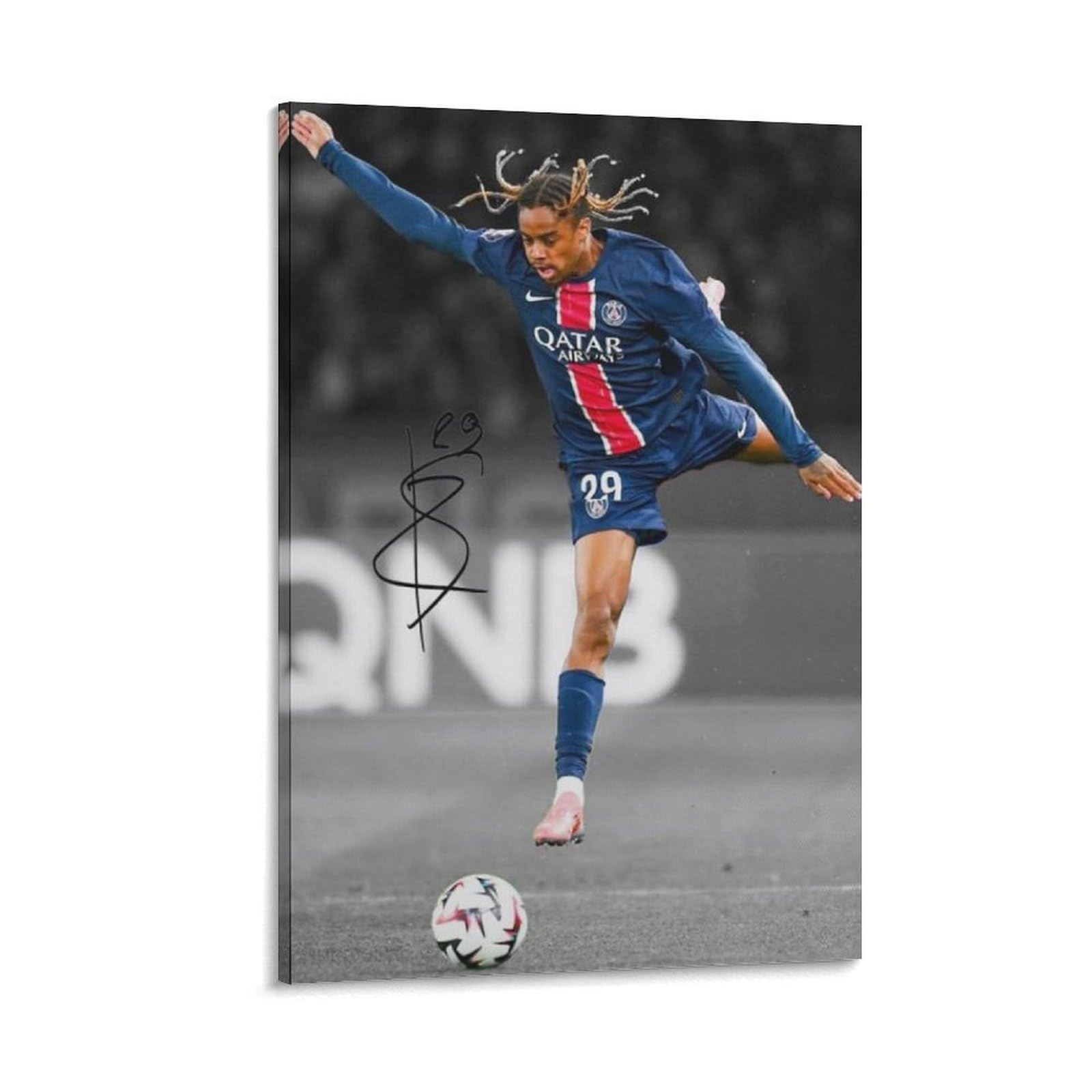 ASUIU Bradley Barcola Canvas Poster Artworks Canvas Poster Wall Art Prints Home Modern Decor 20x30inch(50x75cm)