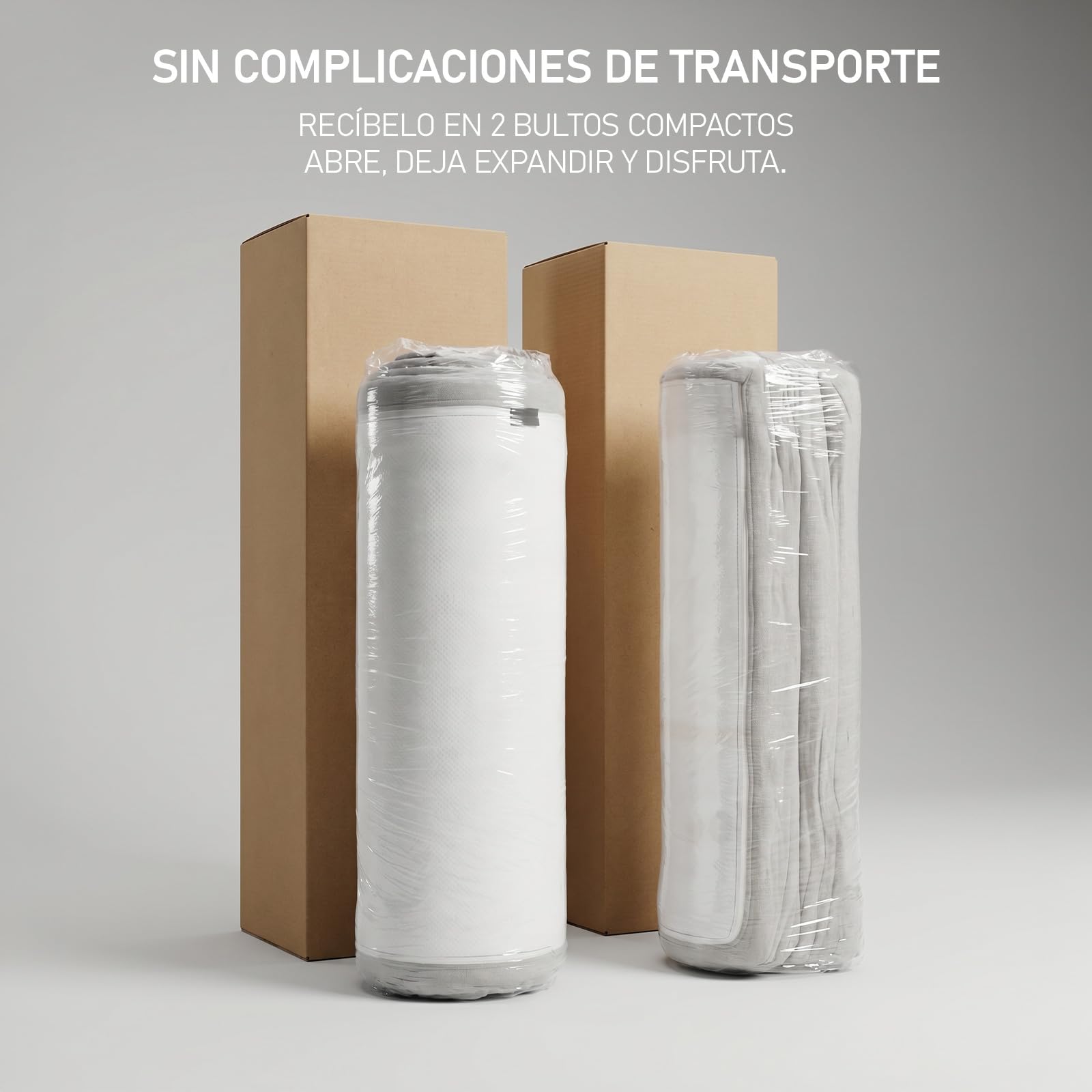 amuéblate online - Sofá Chaise Longue Zafiro, Orientación Izquierda | Práctico y Funcional, Envasado al Vacío, Color Gris