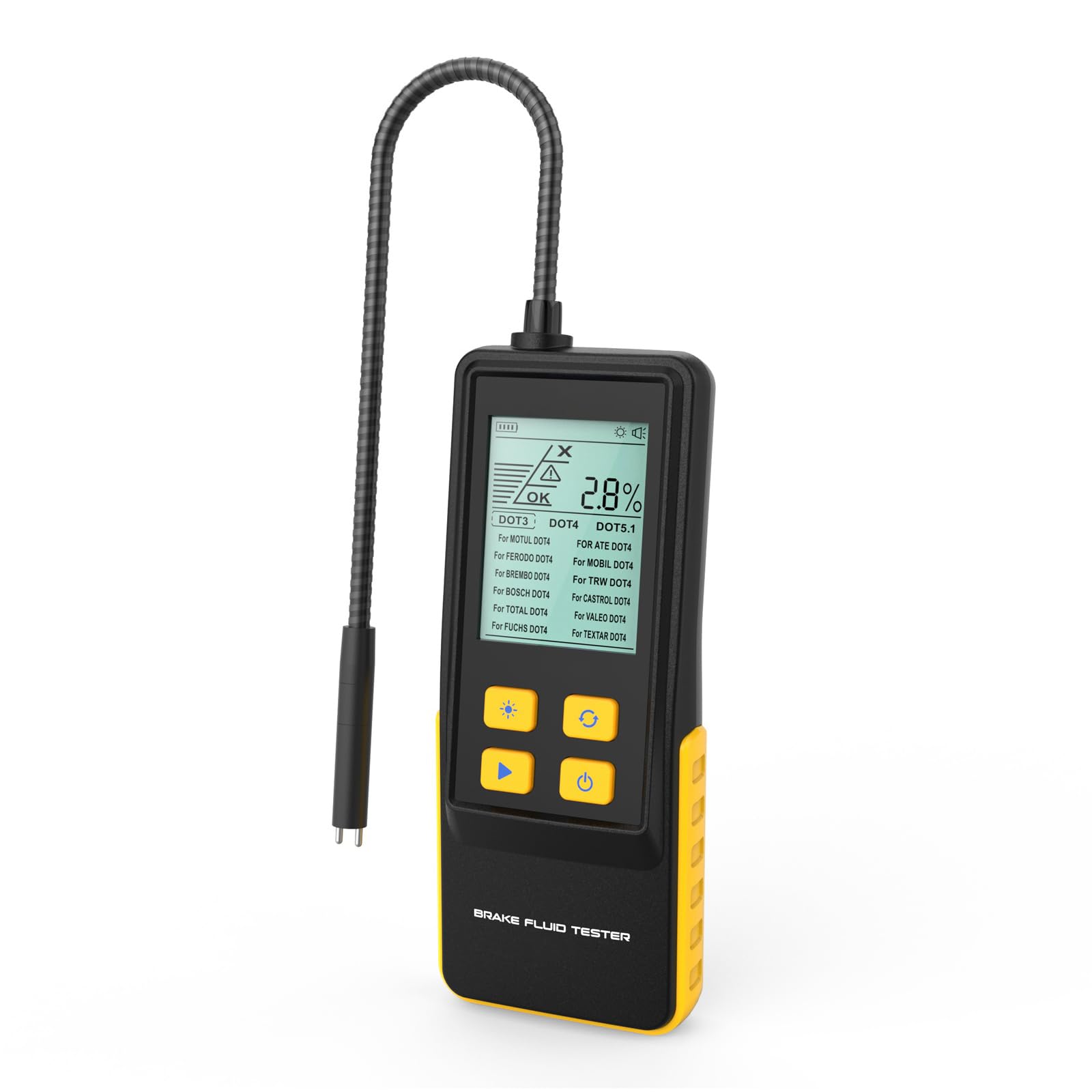 Tester del Liquido dei Freni BELEY con Schermo LCD e Analizzatore Umidità Olio per DOT3 DOT4 DOT5.1