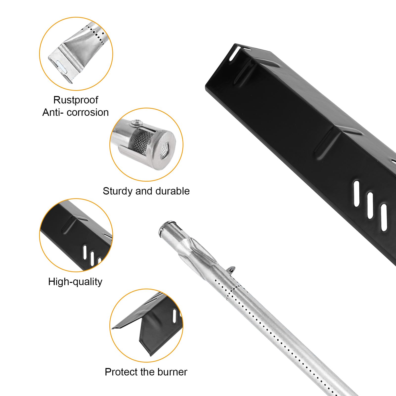 Grill-Heizplatten Ersatz – 38,1 Cm, Porzellan-Stahl, 4 Stück Für Dynaglo & Mehr