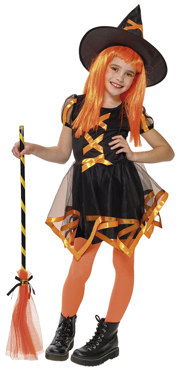 Rubie’s S8833-M Inf Orange Cuca Witch Costume Bruja, multicoloured, M (5-7 años)