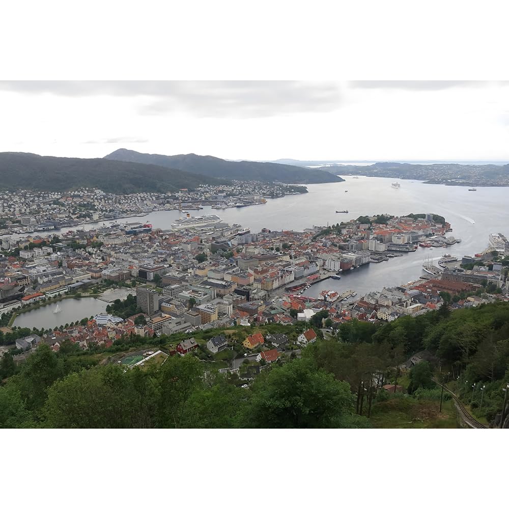 Puzzle adulto 2000(100x70cm) piezas Noruego Bergen Puzzle Juego Arte Recuerdos de Viaje