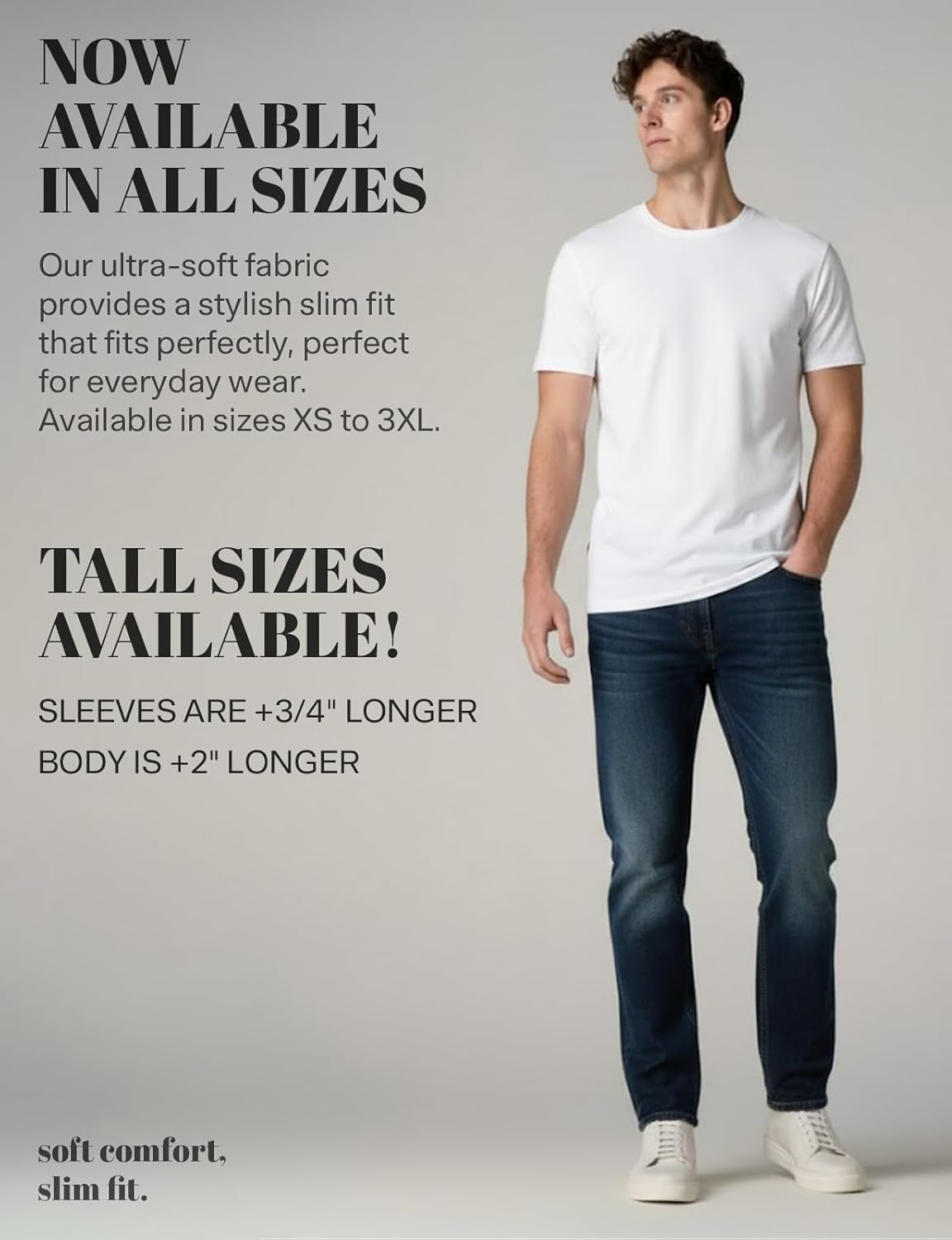 H2H Mens Casual Slim Fit Short Sleeve T-Shirts Soft Lightweight V-Neck/Crew-Neck Size XS to 3XL - Image 6