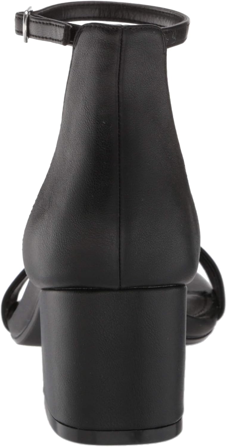  Essentials Women's Two Strap Heeled Sandal : Clothing, Shoes & Jewelry