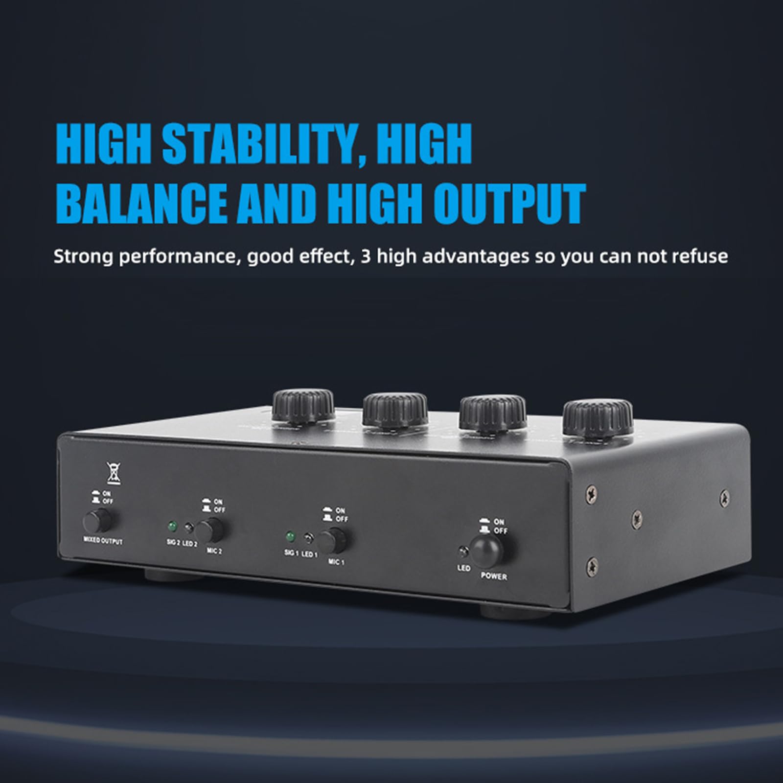 Preamp Microfono A Doppio Canale per Microfoni Dinamici E Condensatori con Microfono Dinamico da 50 E Potenza