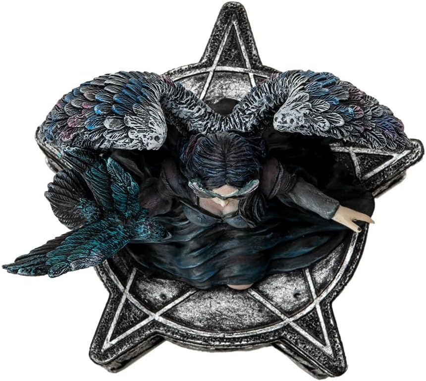 Pacific Giftware Raven Trinket Box A beautiful and functional piece designed by fantasy artist Anne Stokes. It perfectly design of gothic style and dark fantasy, making it a distinctive collectible.