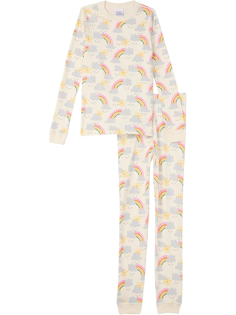 Pink Hanna Andersson Long John Pajama Set (Infant/Toddler/Little Kid/Big Kid)