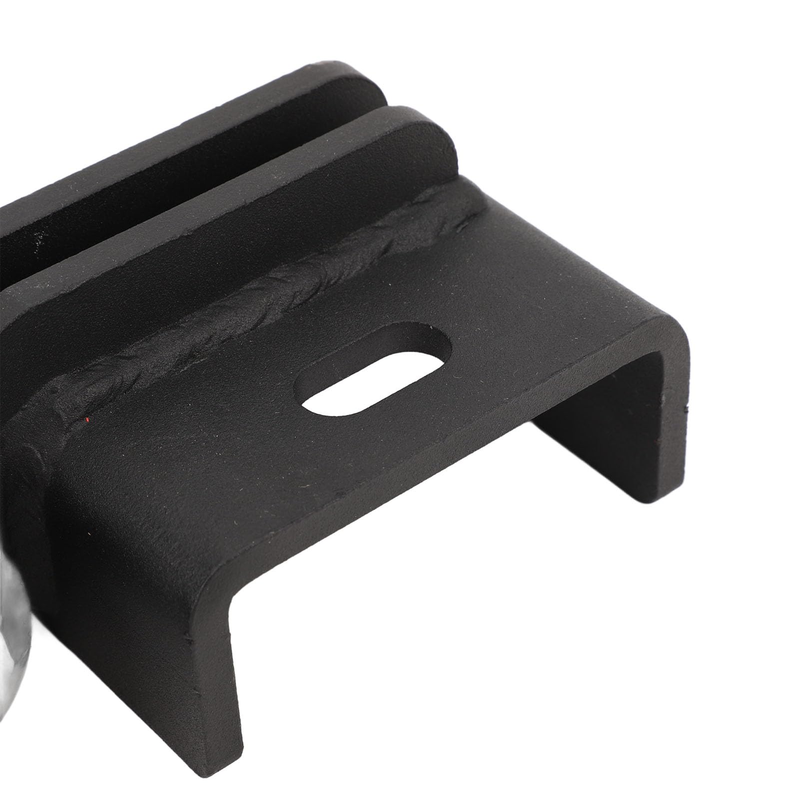 Mocowanie Przedniego Haka Holowniczego Heavy Duty z Pierścieniem 3/4" D do 2009-2023, Odporne na rdzę do Odzyskiwania Pojazdów z Błota/śniegu, Stal Czarna, 2 szt.