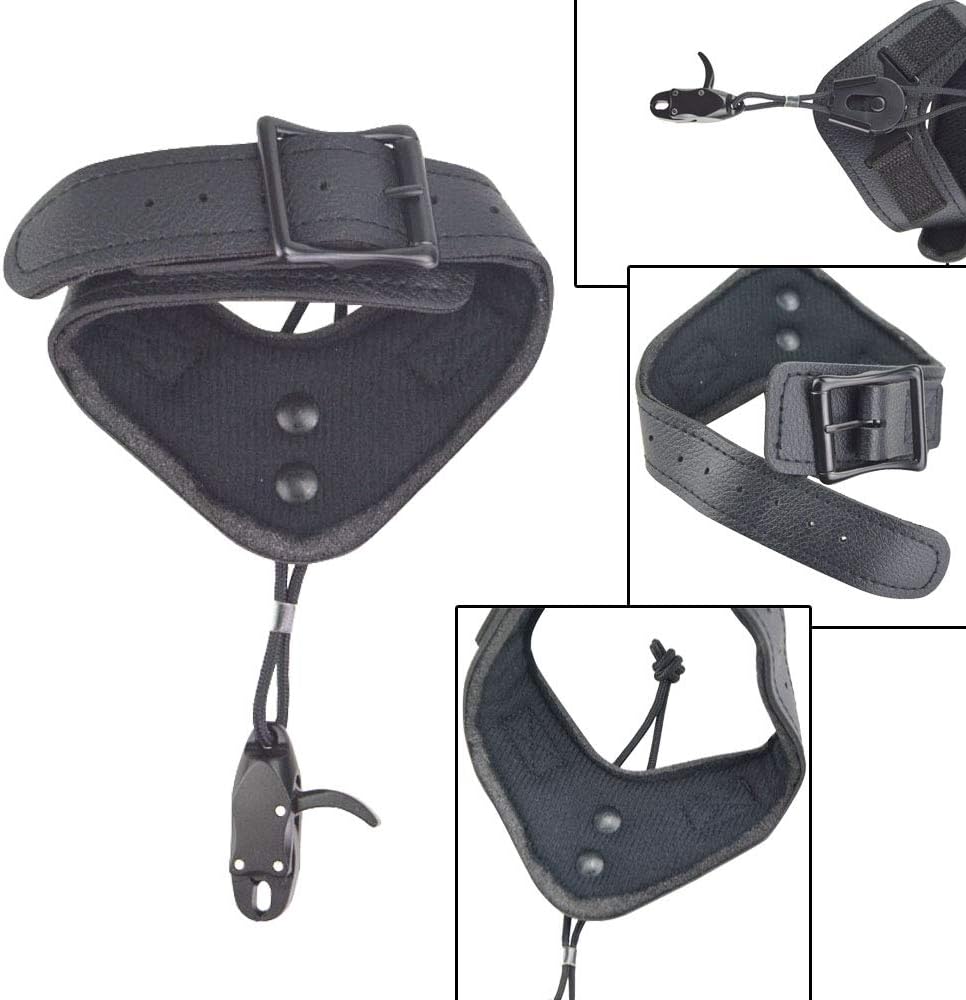Archery Wrist Release Compound Bow Release Aids Caliper Shooting Trigger with Adjustable Buckle Strap for Bow Hunting Release