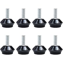 BORDSTRACT Adjustable Swivel Leveling Feet, 8 PCS M6 Furniture Levelers, Heavy Duty Self Leveling Feet for Tables, Chairs, Cabinets, Workbench, DIY Projects, etc