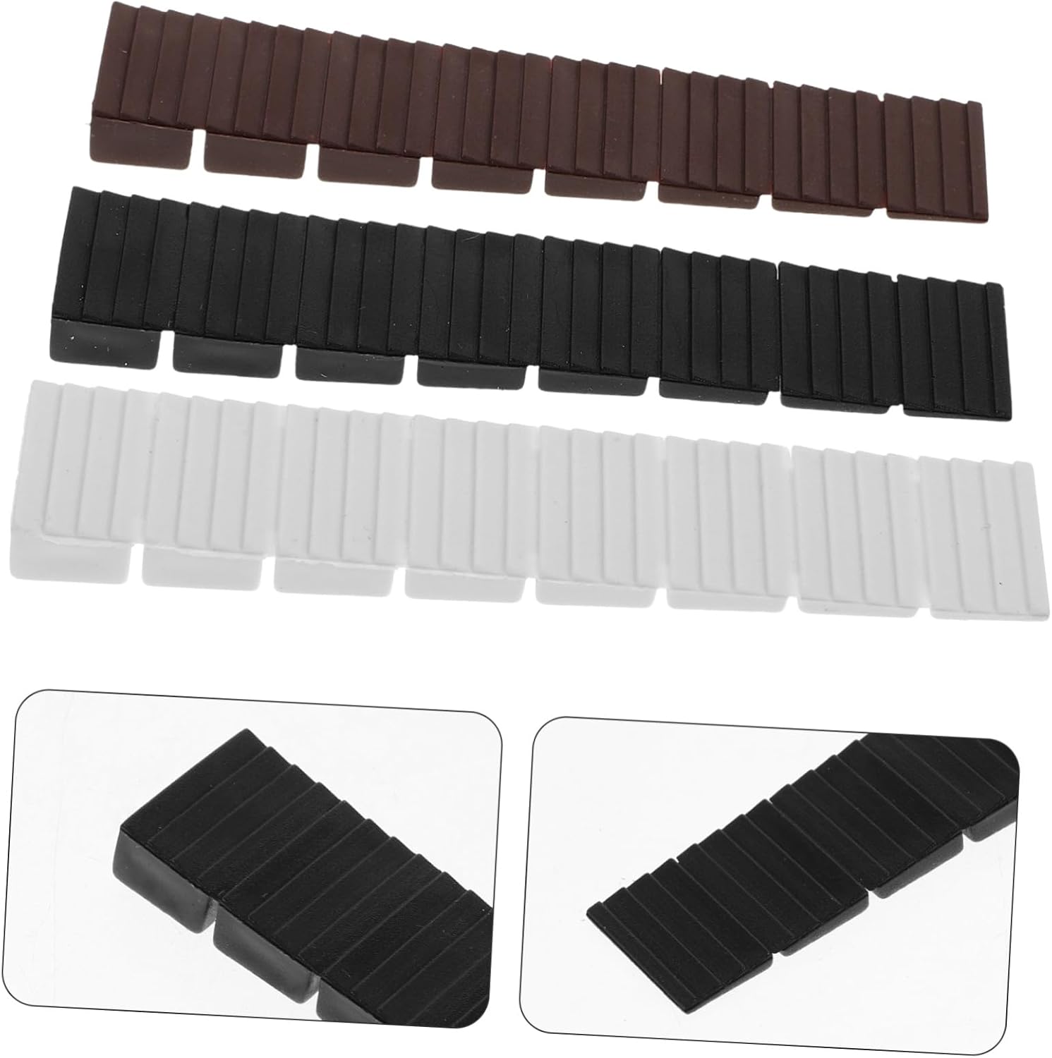 Tofficu 72Pcs Heavy Duty Leveling Shims for Furniture Plastic Wedges for Toilets and Cabinets Noise Reducing Shims for Stable Support Tile Versatile Levelers for Home Use