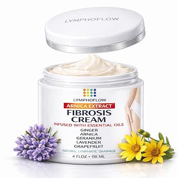 Bruizex Fibrosis Care Cream,Use with Lymphatic Drainage Massage, MLD, 4 Oz | Works with MLD body massager tools and lipo foam; for after liposuction, BBL, 360 lipo, tummy tuck