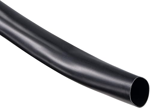 uxcell Tubería negra del arnés de cable del tubo del PVC, manga de la identificación de 59.1 ft m los 23ft para la protección del alambre del