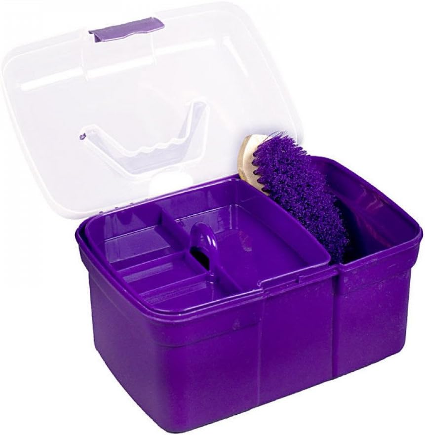 HORZE Grooming Box- Juniors - Purple - One Size